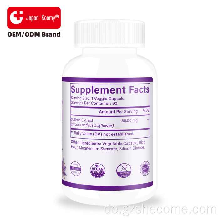 Shecome Safran Pure Extract Kapseln Mood Energy Vision